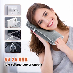 Cross-Border Heating Pad Heatingpad Source Factory Heating Graphene Shoulder and Neck Physiotherapy Hot Compress Pad Lunch Break Health Care