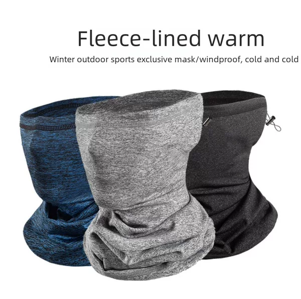 Magic Headscarf for Cycling, Adjustable Cationic Fleece, Self-Heating, Windproof, Water-Repellent, Ear and Neck Protection, Head Cover, Neck Protector