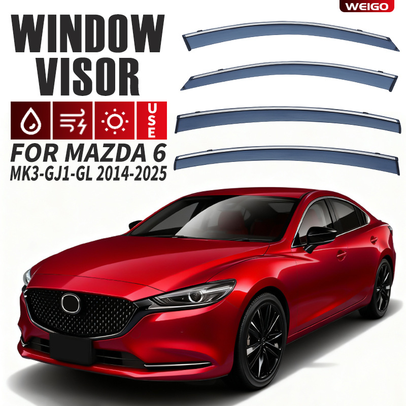 Suitable for Mazda 6 Window Visor, Rearview Mirror Rain Shield, Mazda 6 Atenza Window Visor