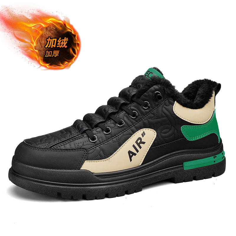 2023 otoño y invierno nuevo estilo de moda anti-derrapante zapatos de trabajo con suela gruesa zapatos casuales variados zapatos de cuero zapatos de moda zapatos de hombre