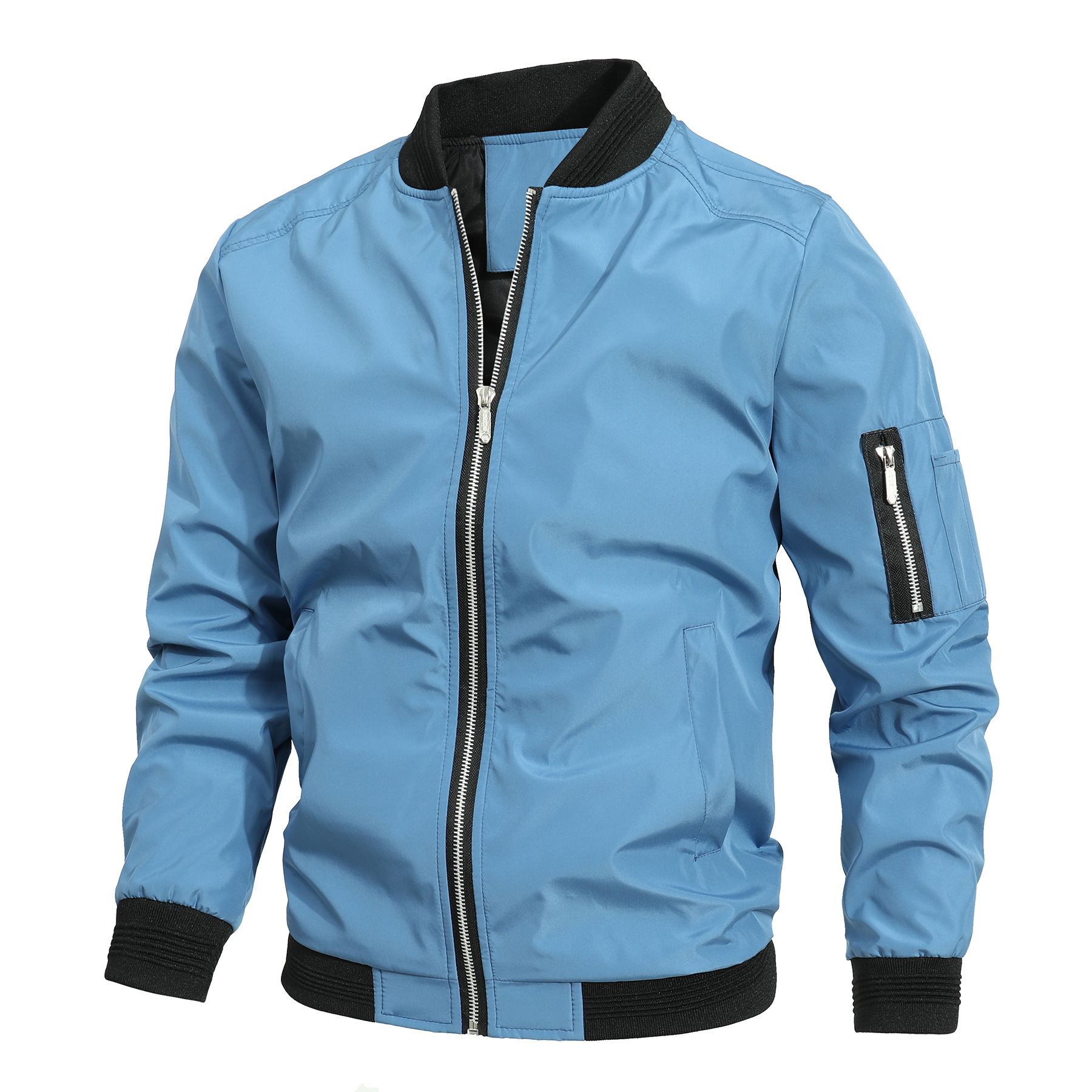 new spring and autumn men's jacket Korean version slim youth casual jacket baseball uniform men's clothing_voghion.com