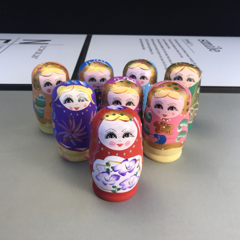 逸品の5階のロシアの子供の多層の彩色は積み重ねて楽の旅行の工芸品の創意の実木のおもちゃを重ねます。|undefined
