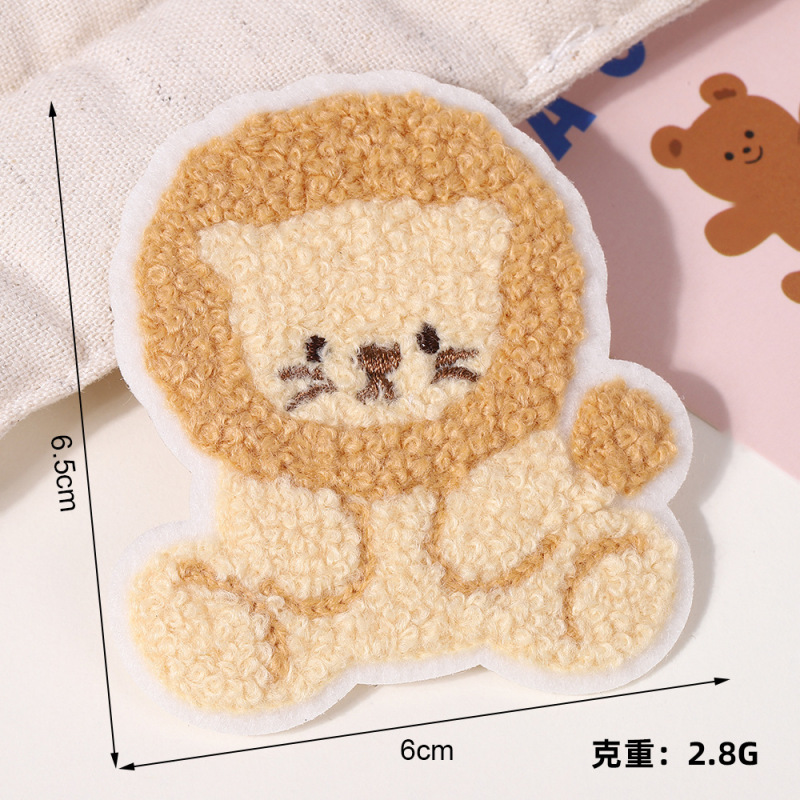 超萌可爱小熊绣花贴服饰修补破洞补丁贴diy发饰箱包鞋帽刺绣布贴|undefined