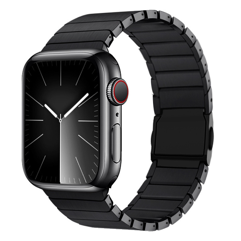 Aplicable Apple / Samsung reloj pulsera iWatch ultra 10 generación de acero inoxidable titanio metal hebilla magnética hombre nuevo