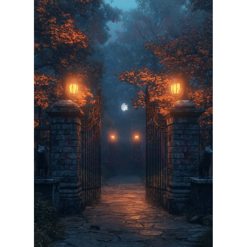 Manufacturer Halloween horror new party party festival layout warm photo photography hanging background cloth