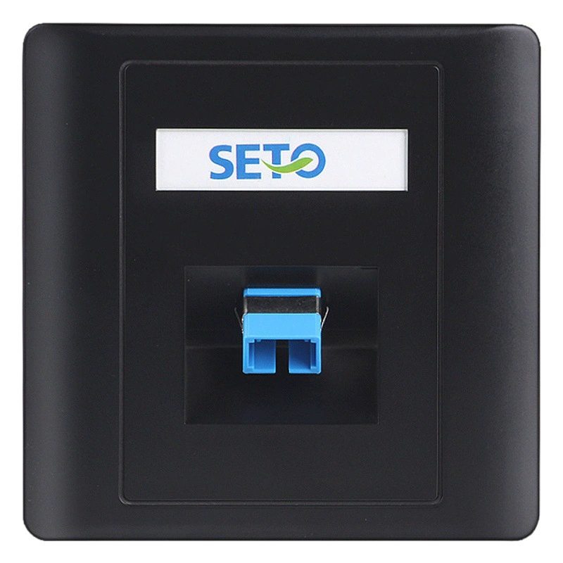 SETO Shengtuo 86 Диагональная одинарная и Двухпортовая оптоволоконная панель LC \ SC Настенная розетка Компьютерная широкополосная панель