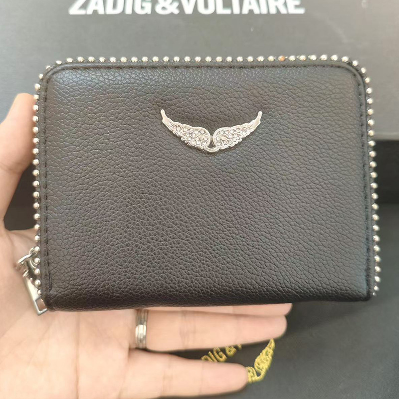 ZV bolsos de mujer de diamantes en caliente transfronterizos bolsos de cadena metálica bolsos tarjetas de cartera bolsos de mano largos bolsos de cambio monedero integrado
