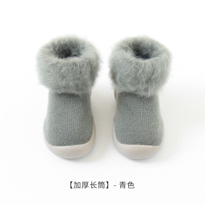 Calcetines infantiles otoño-invierno grueso y calcetines cálidas con calcetines de piso para bebés calcetines de calcetines de calcetines