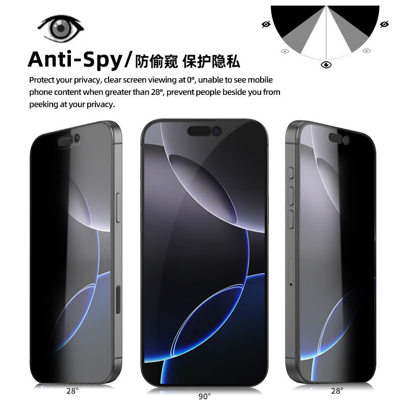 适用苹果17pro max/Air手机防窥水凝膜 16e/15plus防偷窥tpu软膜|undefined