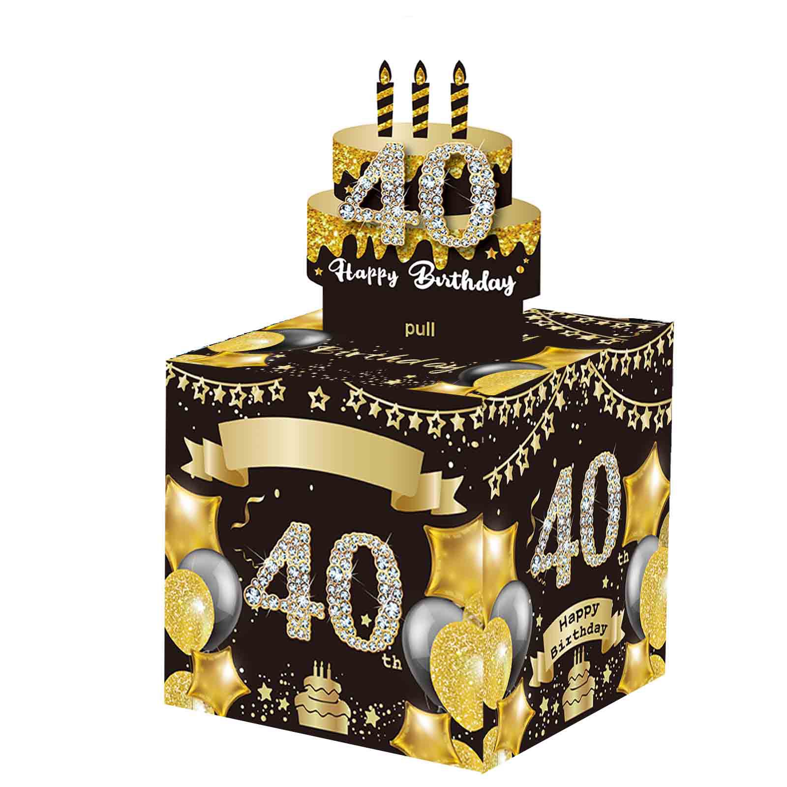 现货华丽黑金40岁（独家设计款）