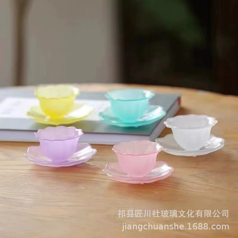 Стеклянная чашка Стеклянная чашка в японском стиле персональная чайная чашка.