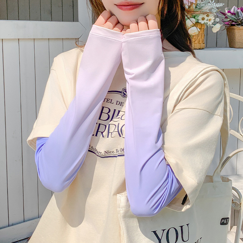แขนเสื้อไล่สี [สีม่วงน้ำแข็ง]