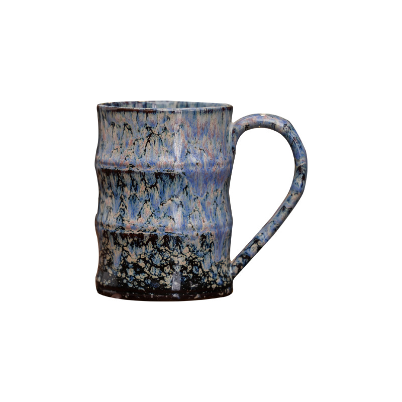 Bestseller: Vintage-Style Ceramic Coffee Cup Top Quality Latte Art Design, American-Style Large-Capacity Mug_voghion.com