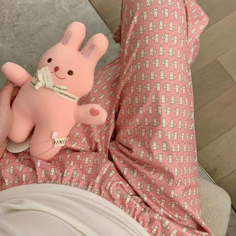 Pajama Pants Women's Summer New Anti-mosquito Pants Trousers Loose Walking Pants Cartoon Shorts Outer Wearing Thin Straight Pants Pajama Pants Women's Summer New Anti-mosquito Pants Trousers Loose Walking Pants Cartoon Shorts Outer Wearing Thin Straight Pants