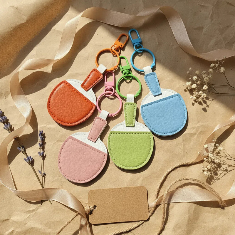 Pu Leather Table Tennis Racket Pendant Bag Accessories Doll Keychain Ins Style Cute Personalized School Bag Pendant Pu Leather Table Tennis Racket Pendant Bag Accessories Doll Keychain Ins Style Cute Personalized School Bag Pendant