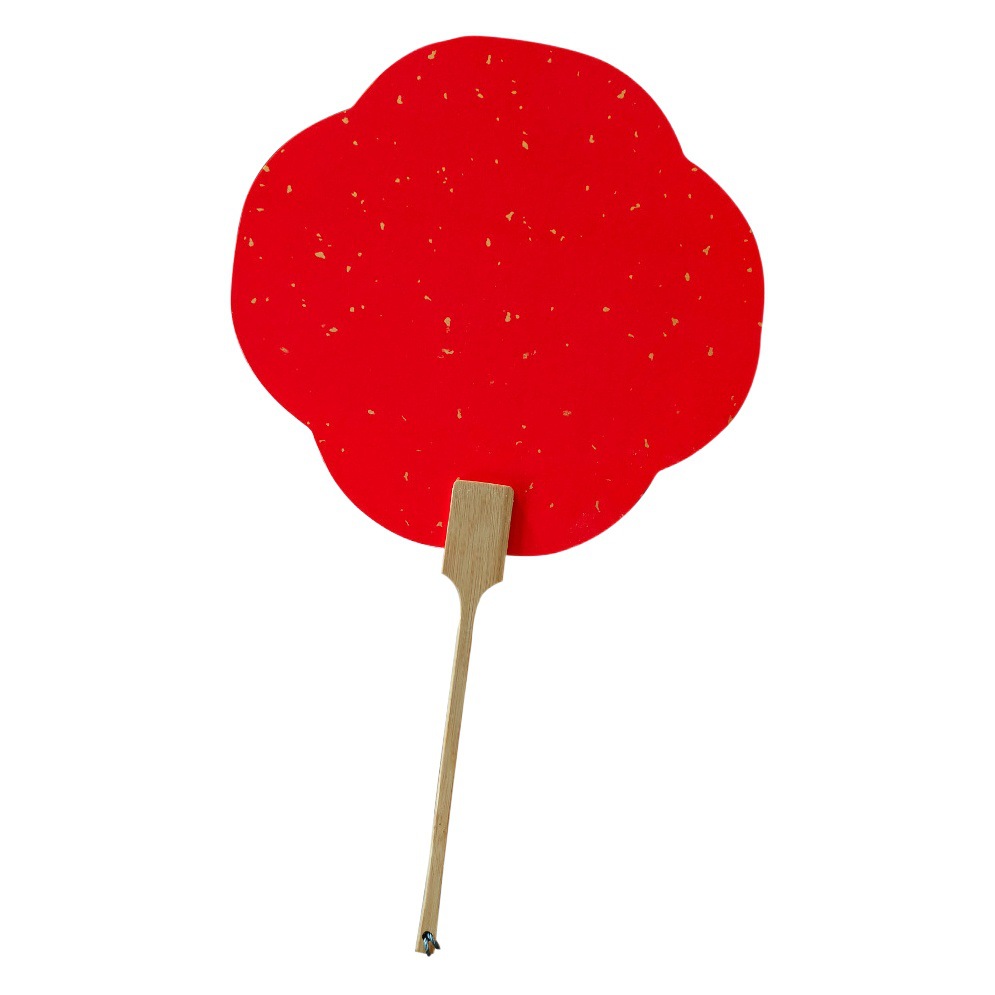 Abanico de grupo medio cocido Papel de arroz de doble cara Pintura y caligrafía de estilo chino Abanico de papel en blanco de bricolaje hecho a mano Abanico de viento antiguo al por mayor