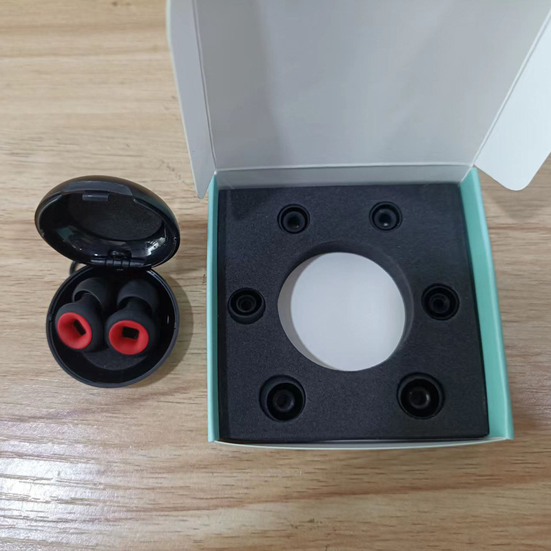 跨境定制款专供硅胶隔音降噪睡眠耳塞挂脖耳塞可定制产品logo颜色|undefined