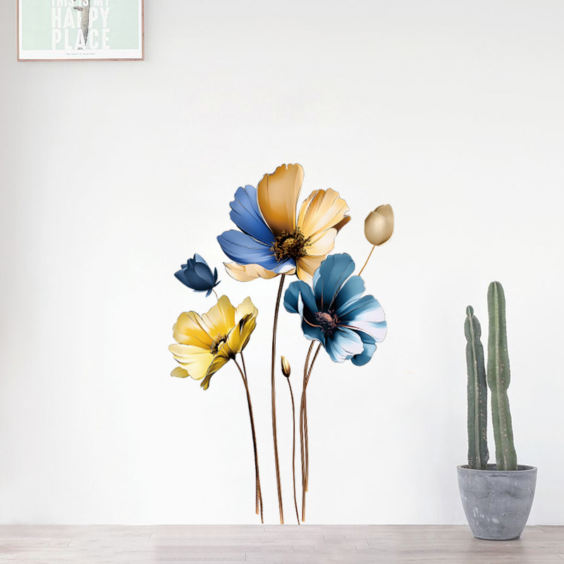 旅康CH36079金蓝凝香立体墙贴客厅卧室背景沙发电视墙面装饰自粘