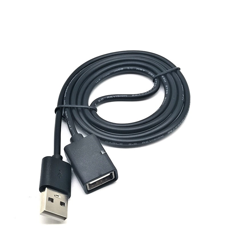 充电线 延长线 USB 3.0 A公对A母 镀金黑色 安卓手机快充黑金