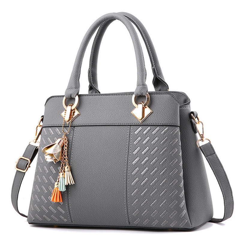 Women's handbag large capacity middle-aged mother bag shoulder messenger bag trendy leather bag wholesale cross-border bag Women's handbag large capacity middle-aged mother bag shoulder messenger bag trendy leather bag wholesale cross-border bag
