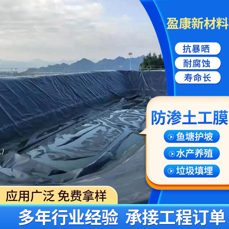 加厚全新料防渗土工膜大型垃圾填埋场用防渗膜hdpe防渗土工膜