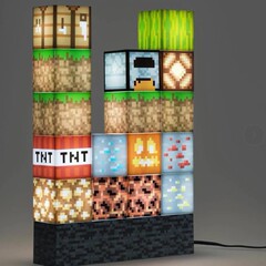 クロスボーダー方形積み木Custom stitching lamp私の世界diy創意目新しいつなぎランプ