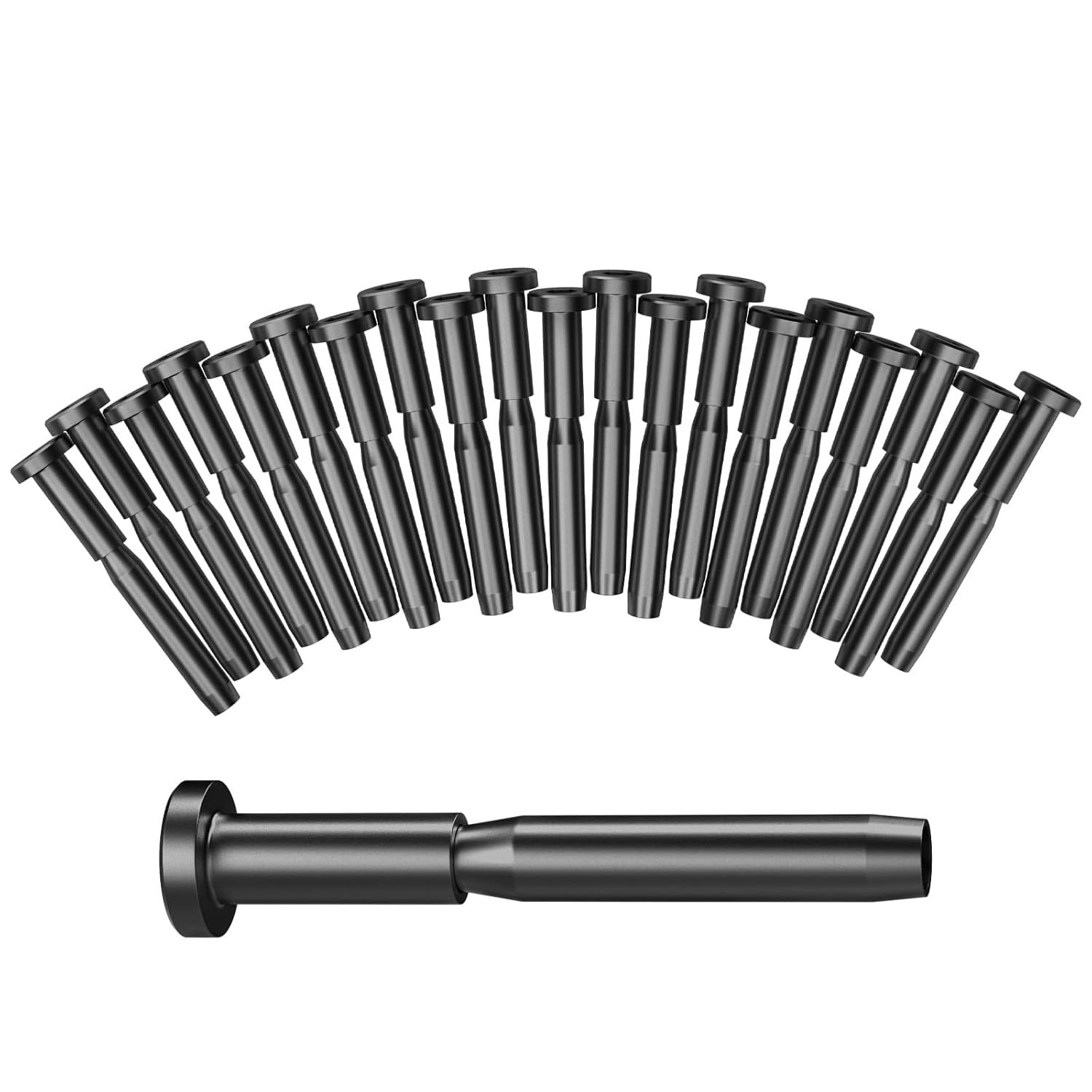 黑色隐形电缆栏杆套件316 不锈钢隐形接收器 跨境厂家批发