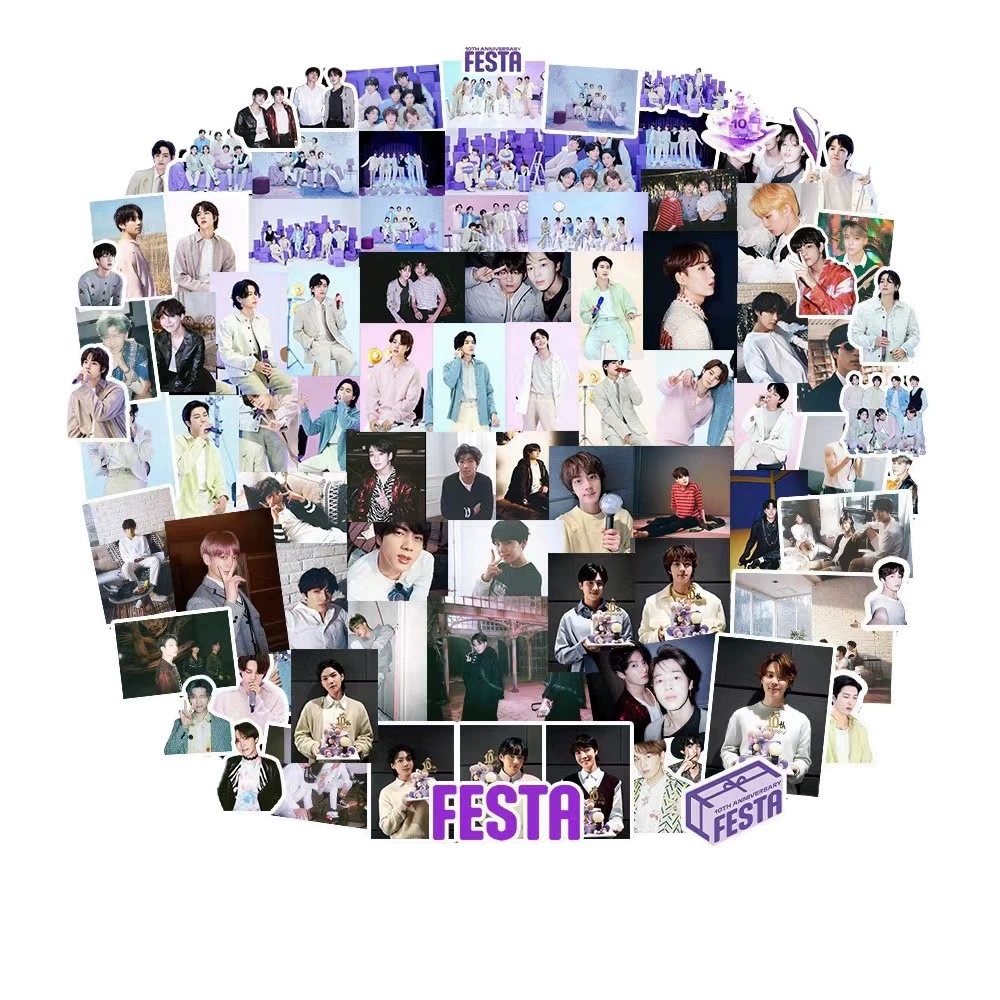 Sticker Pack (DECOKIT) K-pop‑inspired Sheet Set, Assorted Designs, 78–106 pcs
