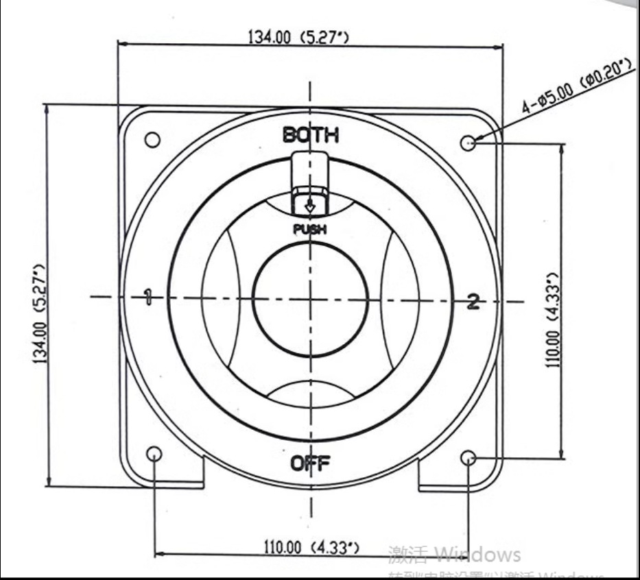 DC yate crucero barco batería doble interruptor de selección de batería RV interruptor