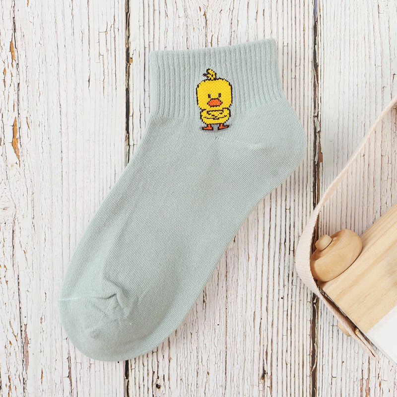 Nuevos Calcetines de corte bajo para mujer Corea del Sur lindos calcetines de tobillo primavera y verano Calcetines cortos delgados de moda de estilo japonés para estudiantes