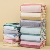 Manufactor wholesale High density Merbau stripe Coral thickening towel Bath towel Home Furnishing Daily soft water uptake Sets of towels