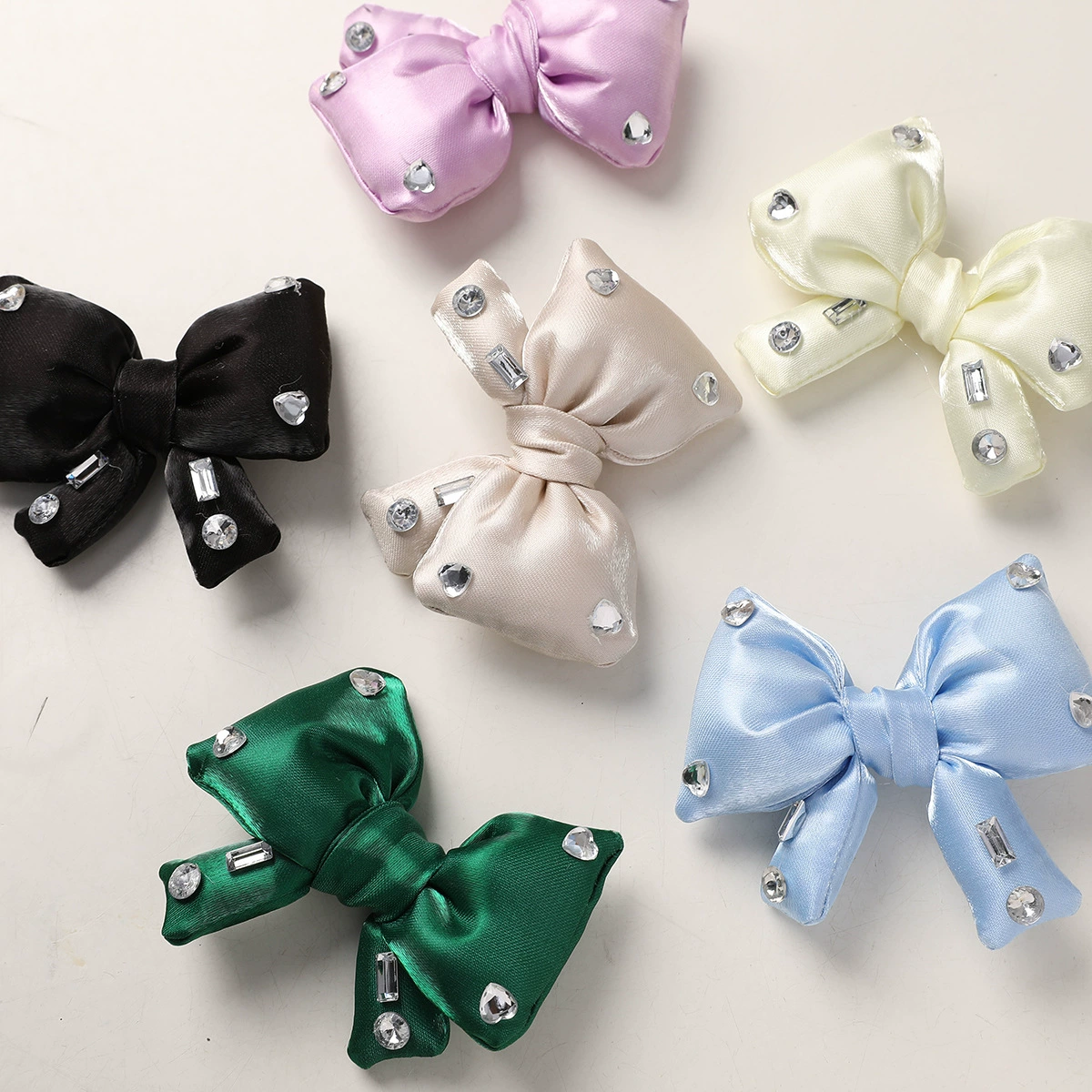 Brand hair accessory with rhinestones with bow handmade, keychain, doll, toy, bow tie with accessories, new collection, DIY, dress up