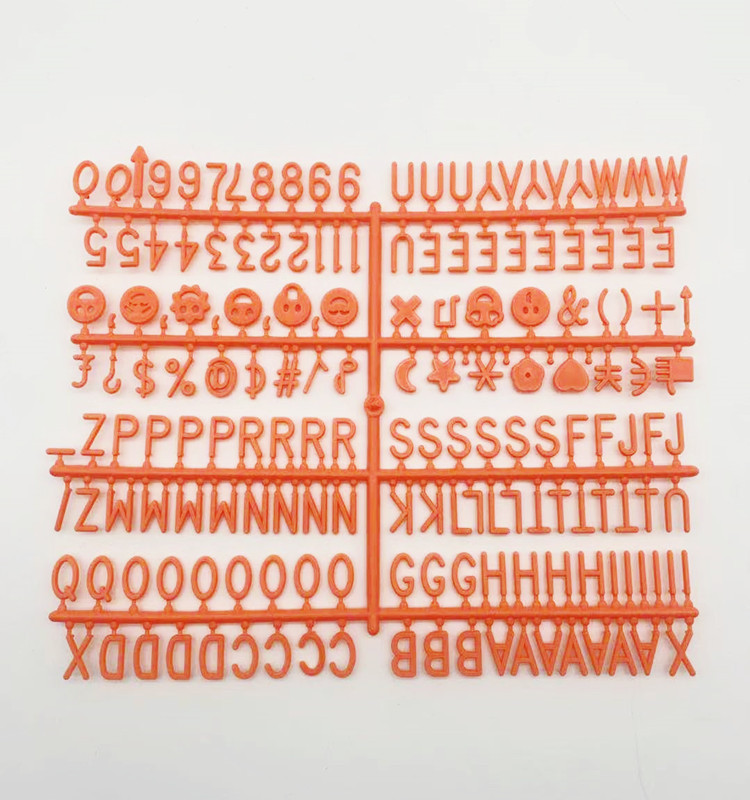 Tablero de fieltro de Amazon tablero de mensajes tablero de letras en inglés fieltro carta de plástico de 0,75 pulgadas 170 pequeño