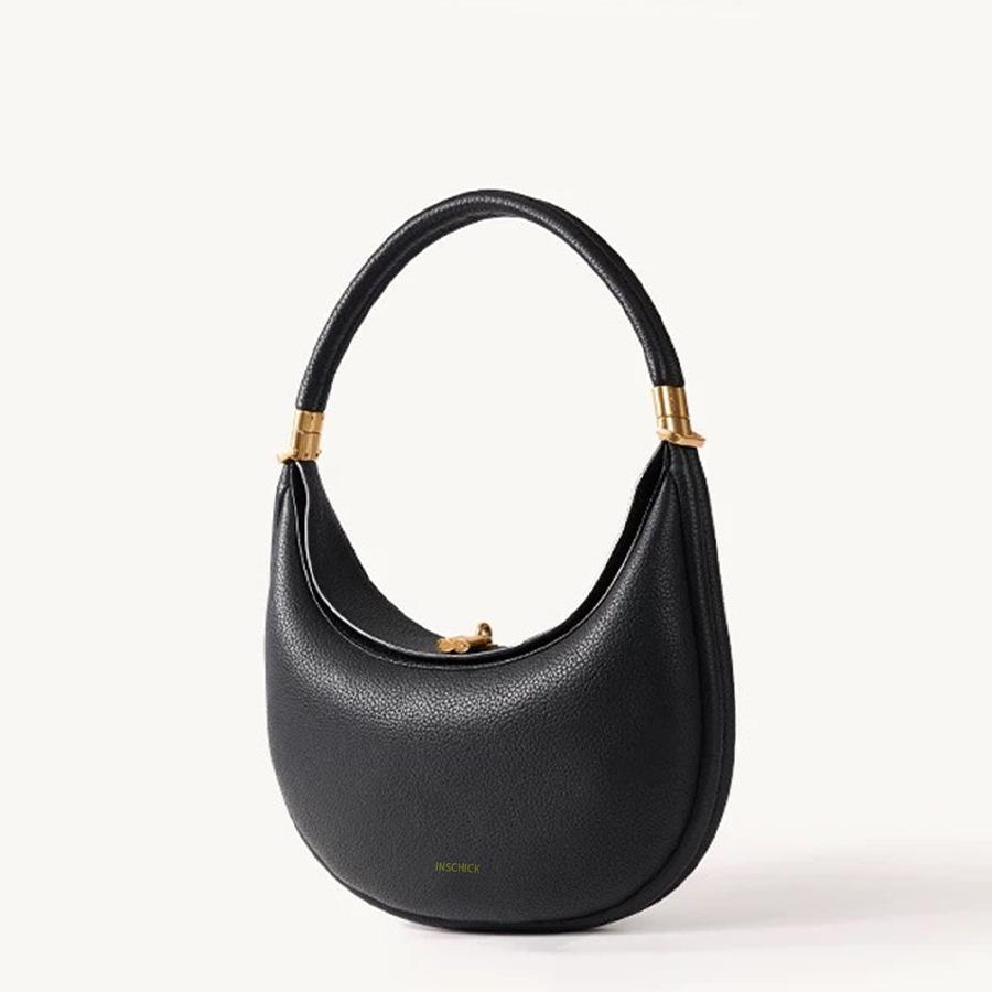Official Genuine Luxury Crescent Bag, New Songyue Series, Niche Fashion Versatile Handbag, Underarm Crescent Bag for Women