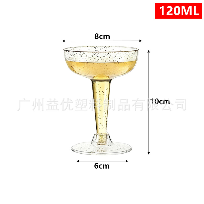 Copa de Champaña Desechable de Plástico Transparente Desmontable para Fiestas image 35