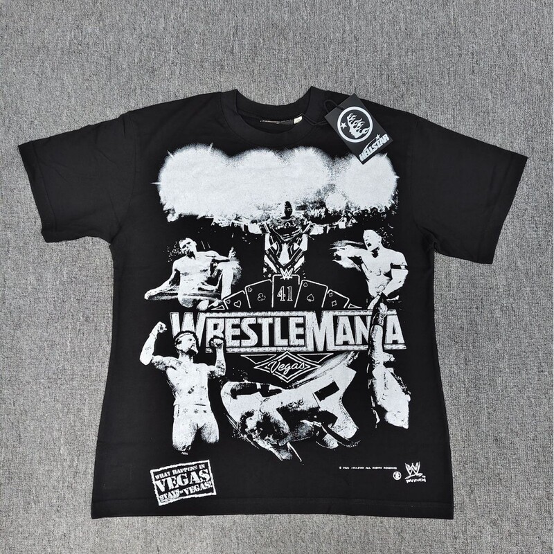 Cross-Border High Version Hellstar Trendy Brand T-Shirt Fighting Athlete Print Hellstar Short-Sleeved Top for Men