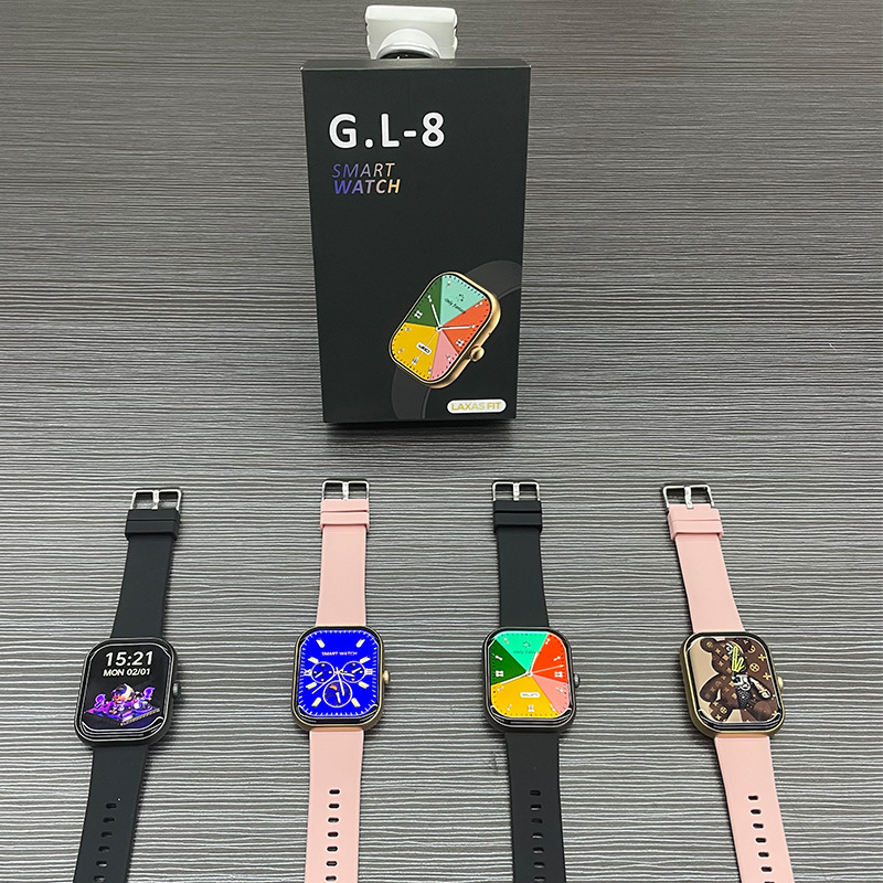 Amazon GL8 Smart Waterproof Watch 2.01, pantalla grande, llamada Bluetooth Dafit, frecuencia cardíaca real, larga duración de la batería