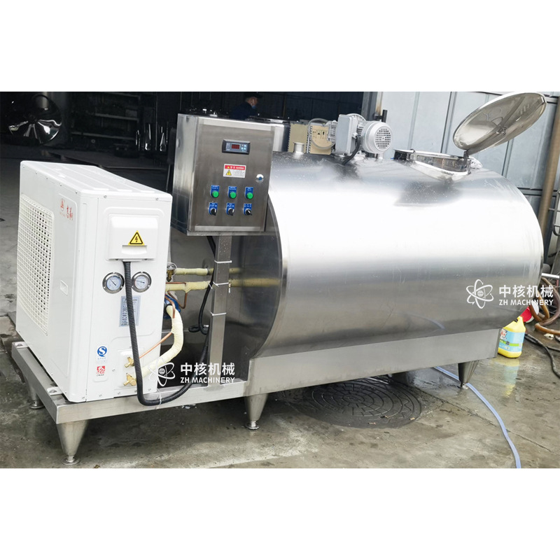 中核机械低温制冷罐牛奶牛血冷藏冷却罐ZLG-1000直冷式奶罐卫生级