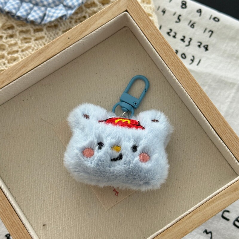 可爱毛绒动物小熊钥匙扣少女心卡通玩偶挂件公仔钥匙链包包挂饰|undefined