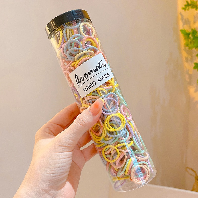 La banda de goma enlatada para niños no duele el pelo del bebé de las niñas lazo de pelo banda de pelo elástico cuerda de pelo pequeño tamaño banda de goma accesorios para el cabello