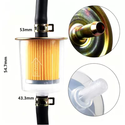 3/8" universal in-line Gasoline filter