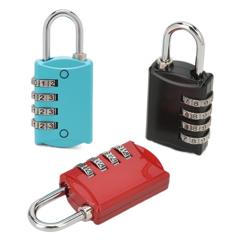 Dormitory gym drawer padlock suitcase backpack password padlock multi-purpose anti-theft 4-digit password lock wholesale