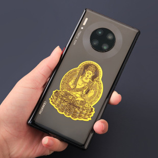 Buddha Zodiac Guardian Buddha mobile phone metal stickers wholesale mobile phone stickers gourd empty Xizang bodhisattva