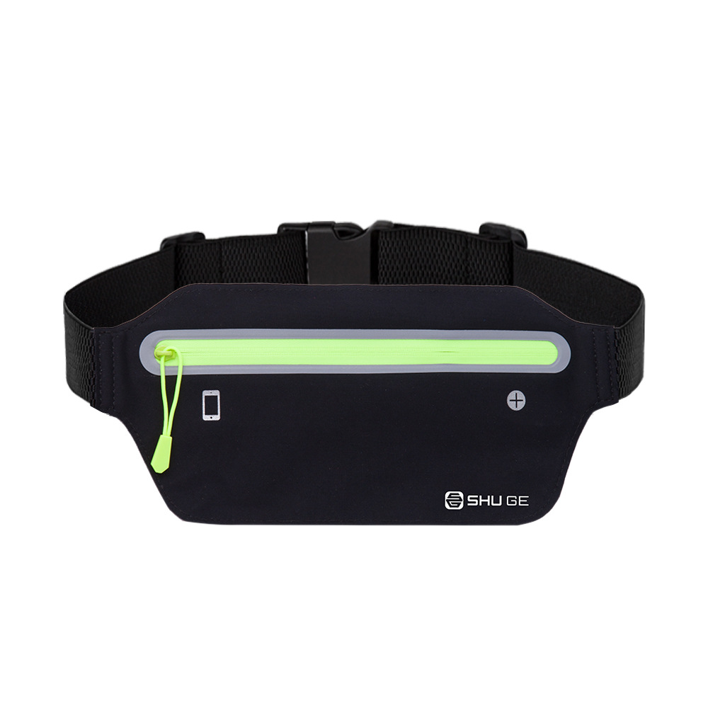Riñonera deportiva, bolsa portátil para teléfono móvil, riñonera antirrobo para pasaporte para hombres y mujeres, riñonera reflectante ligera e impermeable para correr al aire libre