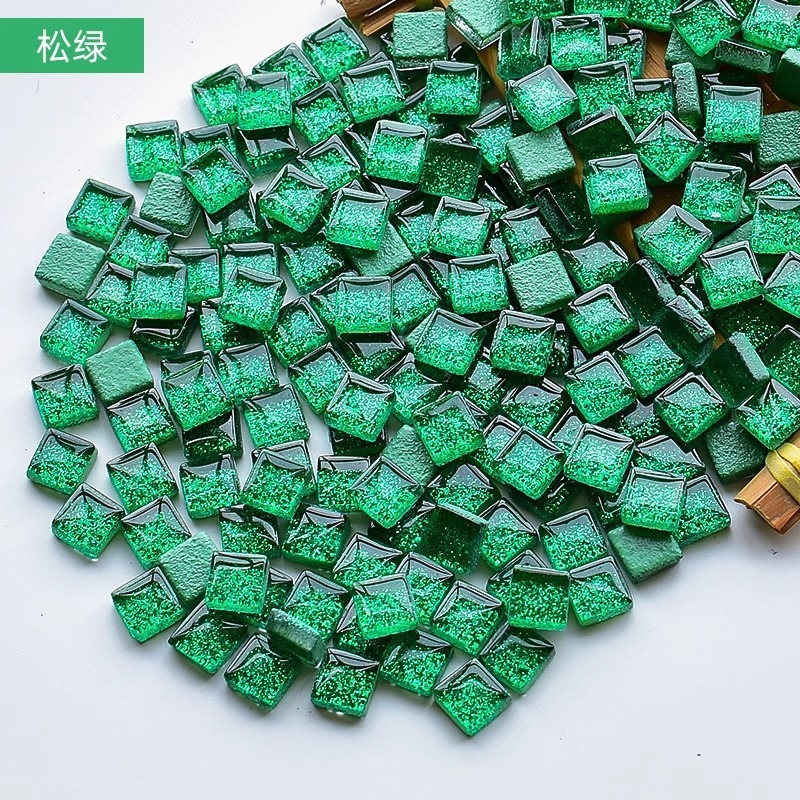 200克diy多元闪粉马赛克集合水晶自由石玻璃儿童手工材料颗粒|undefined