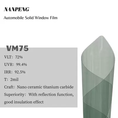 Cool Color One-Piece Dropshipping Car Solar Film High Insulation Nano Ceramic Magnetic Control Sputtering Car Window Film Direct Sale from Manufacturer (Automotive Film) - kucai-vm75