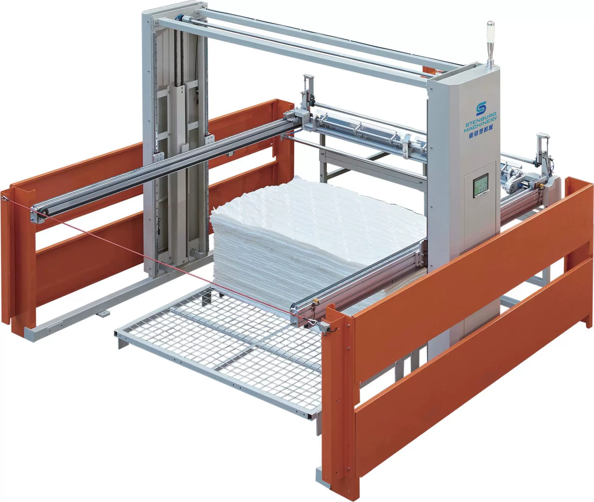 喜登堡HY-D-1 自动堆码机床垫面料堆叠机 电脑全自动堆料机 将裁