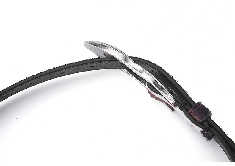 Cinturón de mujer en crin de caballo estilo retro para jeans moda_voghion.com