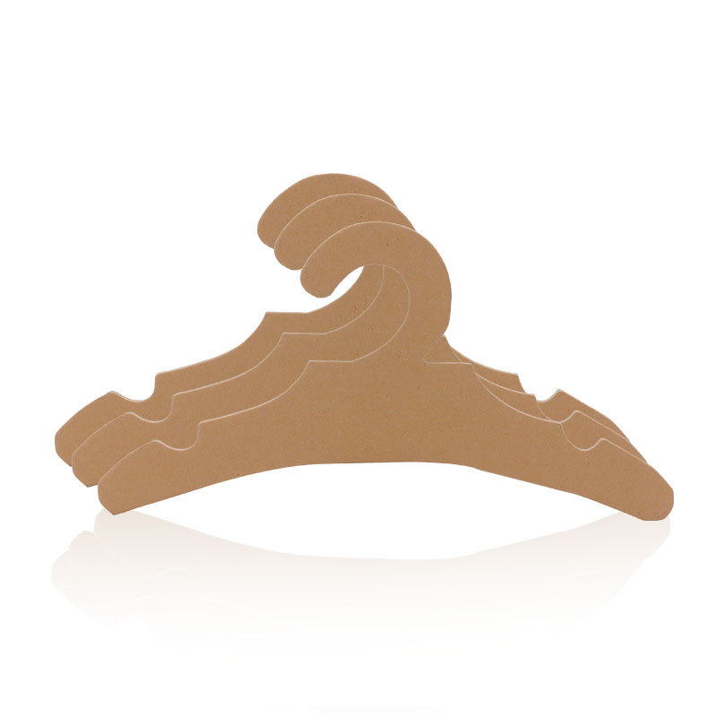 Fabricantes personalizados de ropa de alta calidad percha de papel kraft cartón duro percha de papel de mascota de color