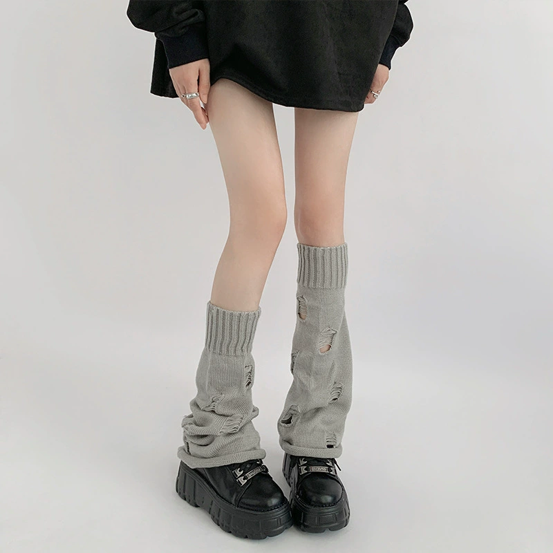Вязаные осенние gaiters, комплект, носки, мегафон
